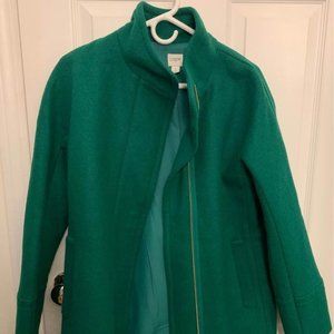J. Crew Green Peacoat | Brand New